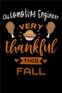 Automotive Engineer very thankful this fall