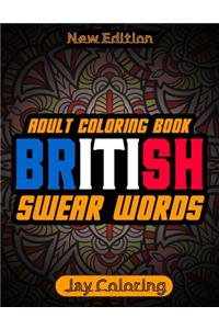 British Swear Word Adult Coloring Book