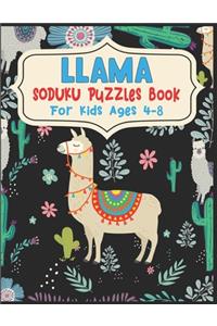 LLAMA Soduku Puzzles Book For Kids Ages 4-8