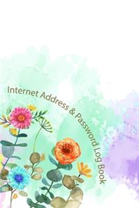 Internet Address & Password Log Book