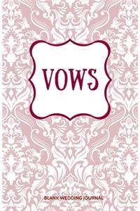 Vows Small Size Blank Journal-Wedding Vow Keepsake-5.5