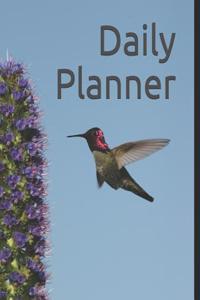 Daily Planner: Hummingbird Themed Daily Planner 365 Days 8 X 10