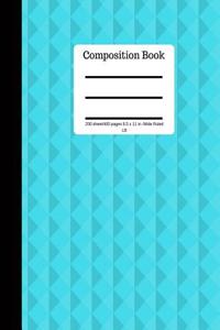 Composition Book 200 Sheet/400 Pages 8.5 X 11 In.-Wide Ruled-LB