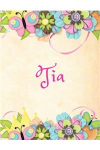 Tia: Personalized Name Journal Composition Notebook