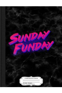 Retro Sunday Funday Composition Notebook