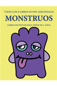 Libros de pintar para niños de 2 años (Monstruos)