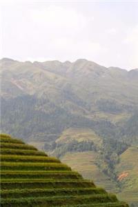 Beautiful Mountain Rice Fields in Thailand Journal