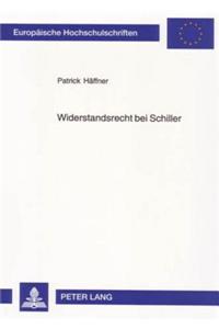 Widerstandsrecht bei Schiller
