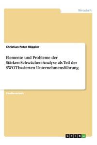 Elemente und Probleme der Stärken-Schwächen-Analyse als Teil der SWOT-basierten Unternehmensführung