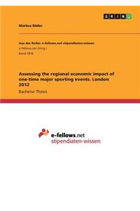 Assessing the regional economic impact of one-time major sporting events. London 2012