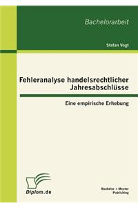 Fehleranalyse handelsrechtlicher Jahresabschlüsse
