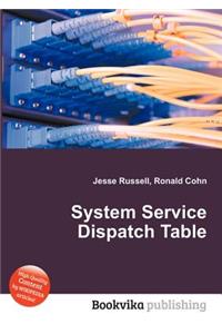System Service Dispatch Table
