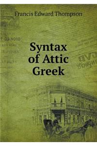 Syntax of Attic Greek