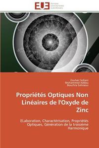 Propriétés Optiques Non Linéaires de l'Oxyde de Zinc