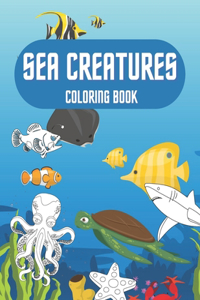 Sea Creatures Coloring Book