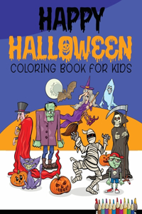 Happy Halloween Coloring Book For Kids