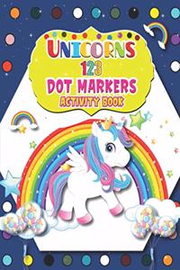 Unicorns 123 Dot Markers Activity Book