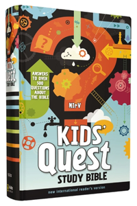 NIrV, Kids' Quest Study Bible, Hardcover: Answers to Over 500 Questions about the Bible