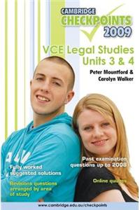 Cambridge Checkpoints VCE Legal Studies Units 3 and 4 2009