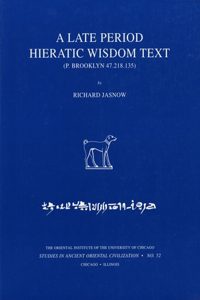 Late Period Hieratic Wisdom Text