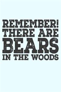 Remember There Are Bears in the Woods