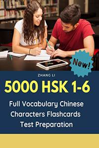 5000 HSK 1-6 Full Vocabulary Chinese Characters Flashcards Test Preparation