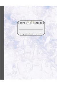 Wide Ruled Composition Notebook Pale Blue