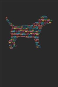 Beagle Journal - Beagle Notebook 'Word Cloud' - Gift for Beagle Lovers