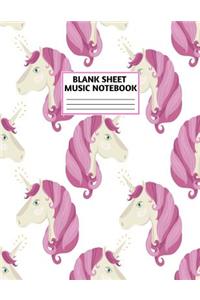 Blank Sheet Music Notebook