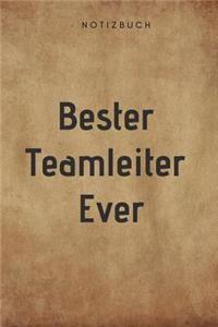 Bester Teamleiter Ever Notizbuch