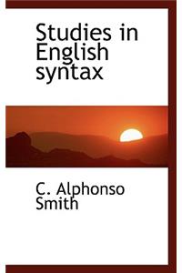 Studies in English Syntax