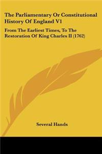 Parliamentary Or Constitutional History Of England V1