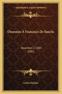 Onoranze A Francesco De Sanctis