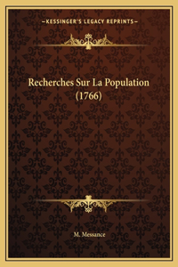 Recherches Sur La Population (1766)