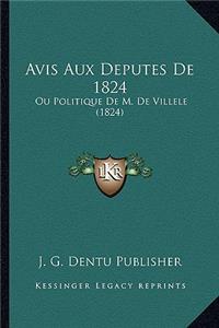 Avis Aux Deputes de 1824