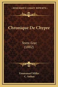 Chronique De Chypre