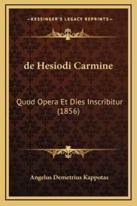 de Hesiodi Carmine