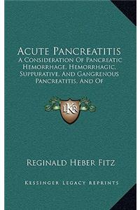 Acute Pancreatitis