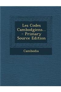 Les Codes Cambodgiens...