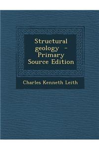 Structural Geology - Primary Source Edition