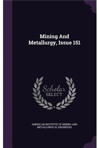 Mining and Metallurgy, Issue 151