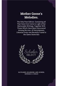 Mother Goose's Melodies.