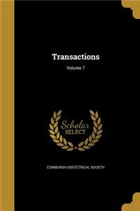 Transactions; Volume 7