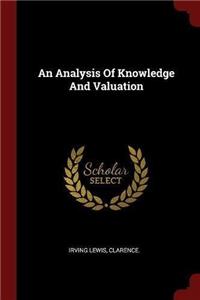 An Analysis of Knowledge and Valuation