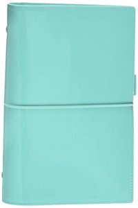 Filofax A5 Domino Patent turquoise organiser