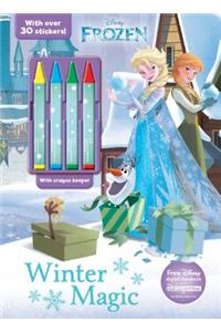 Disney Frozen Winter Magic [With One Page of Stickers and Four Crayons]