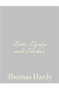 Late Lyrics and Earlier