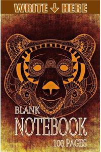 Write Here Blank Notebook