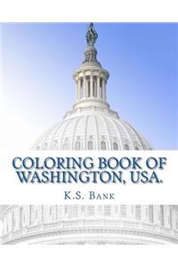 Coloring Book of Washington, USA.