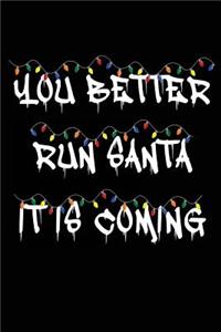 You Better Run Santa It Is Coming